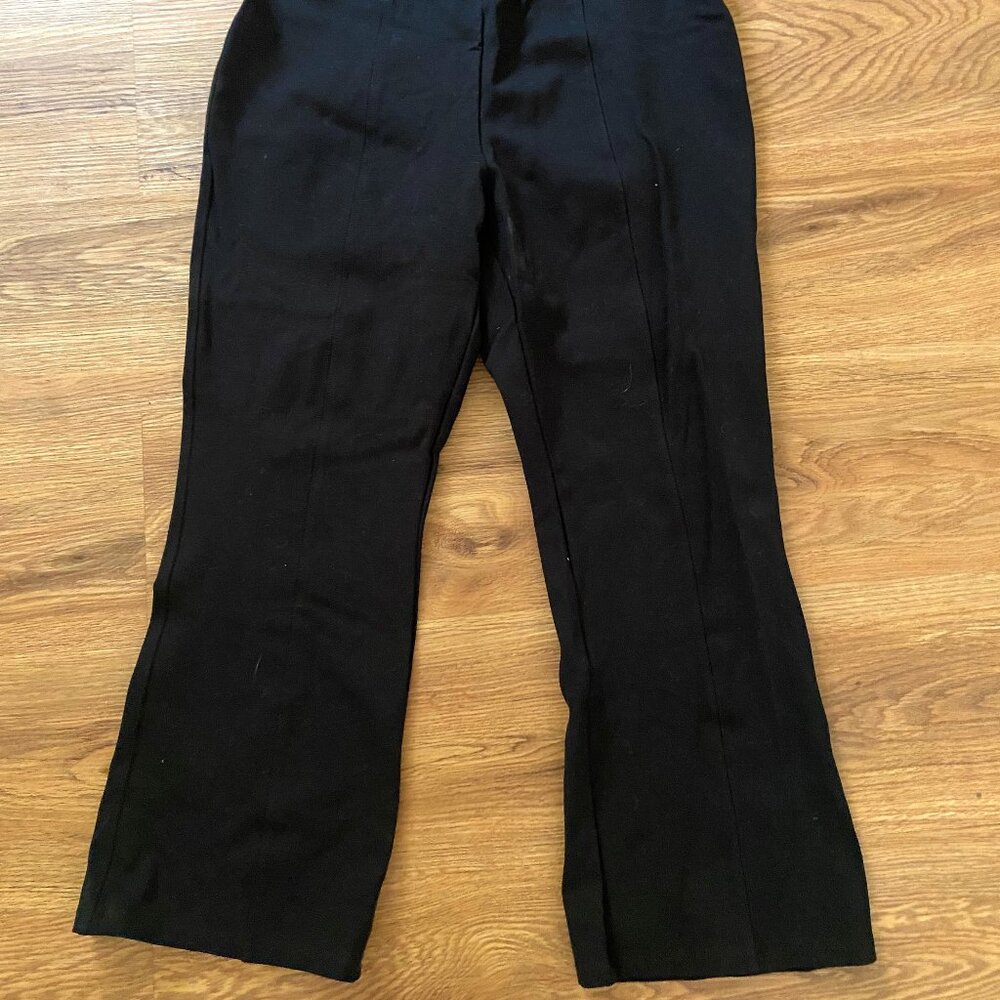 Petite black pleated pants